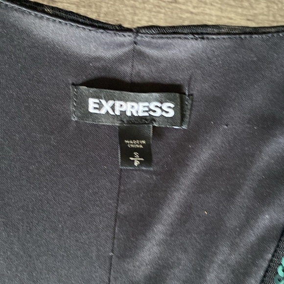 EXPRESS Rainbow Sequin Bling Shift Dress - Picture 4 of 10